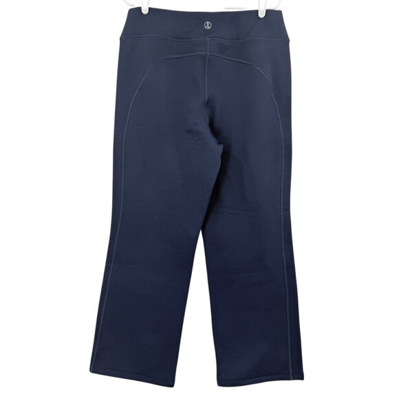 Lands End Women's Straight Leg Navy Fleece Active Pants Size L/P (14-16) NWOT - Picture 2 of 10